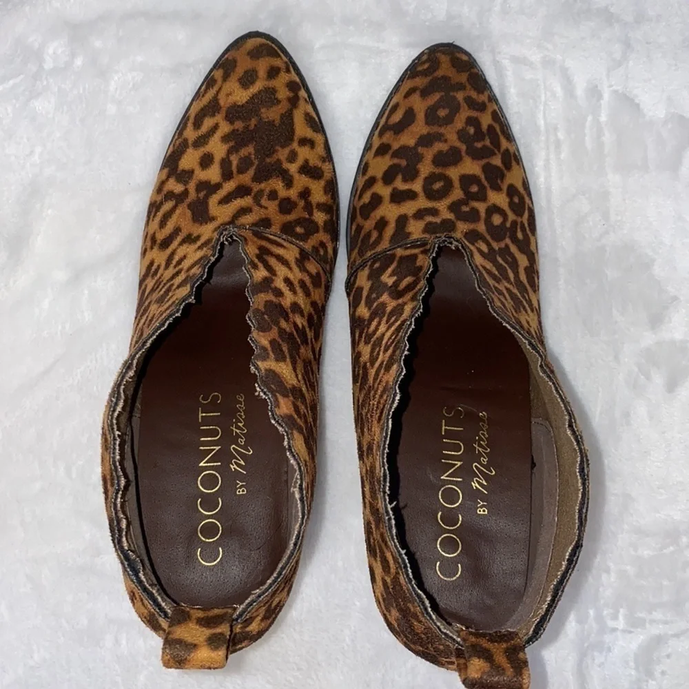 coconuts by Matisse Addie Leopard Print Ankle Booties Size 6.5M - Picture 6 of 16